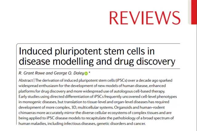 综述 | 诱导多能干细胞 (iPSC) 在疾病建模和药物发现中的应用